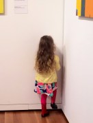 No big deal just having a timeout in an art museum, complete with a foot stomp.
